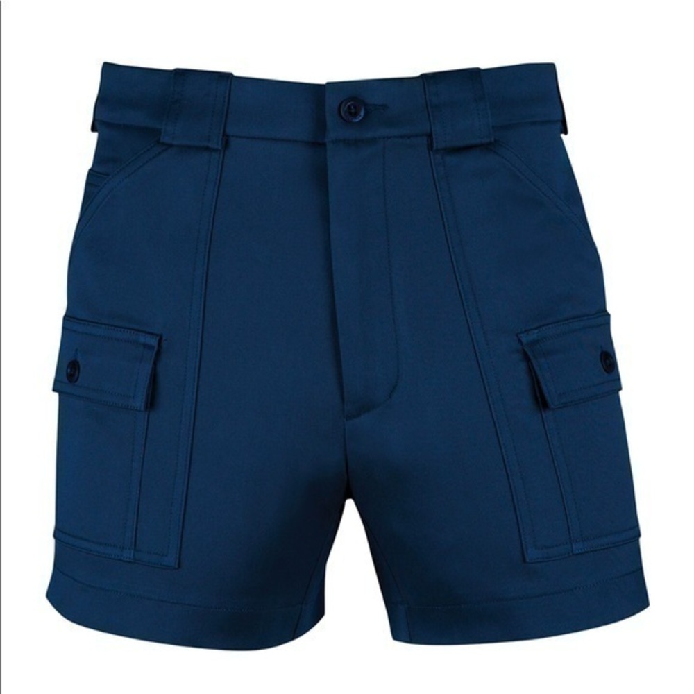 NWOT Sportif 'Original' navy stretch cargo boat yacht shorts Sz 34W